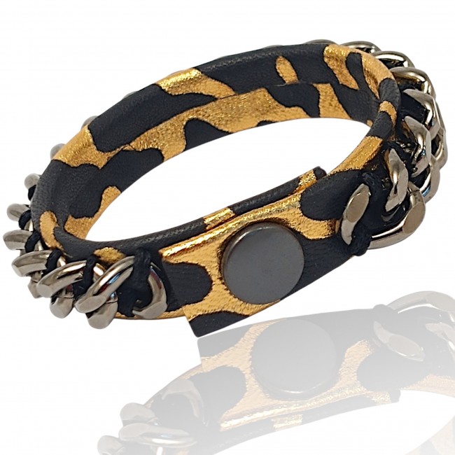Bransoleta Chain Reaction - Golden Panther
